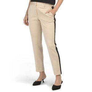 DKNY Khaki/black Two Tone Essex Ankle Length Pants
